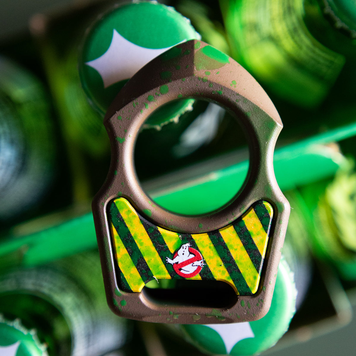 Swampy Shark Ghostbusters Mark 2 Titanium Bottle Opener Keychain Cerakote