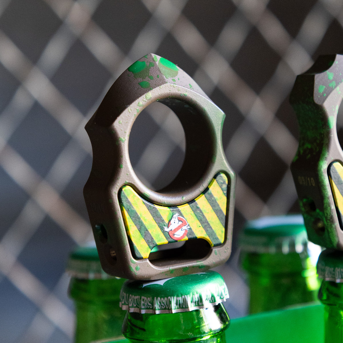 Swampy Shark Ghostbusters Mark 2 Titanium Bottle Opener Keychain Cerakote