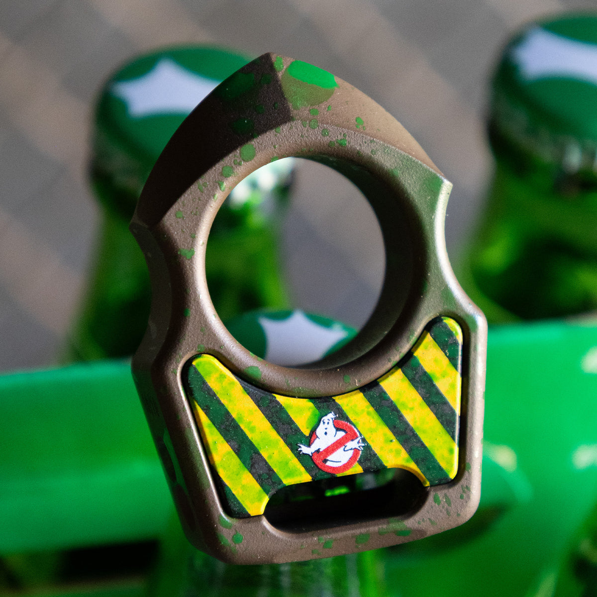 Swampy Shark Ghostbusters Mark 2 Titanium Bottle Opener Keychain Cerakote