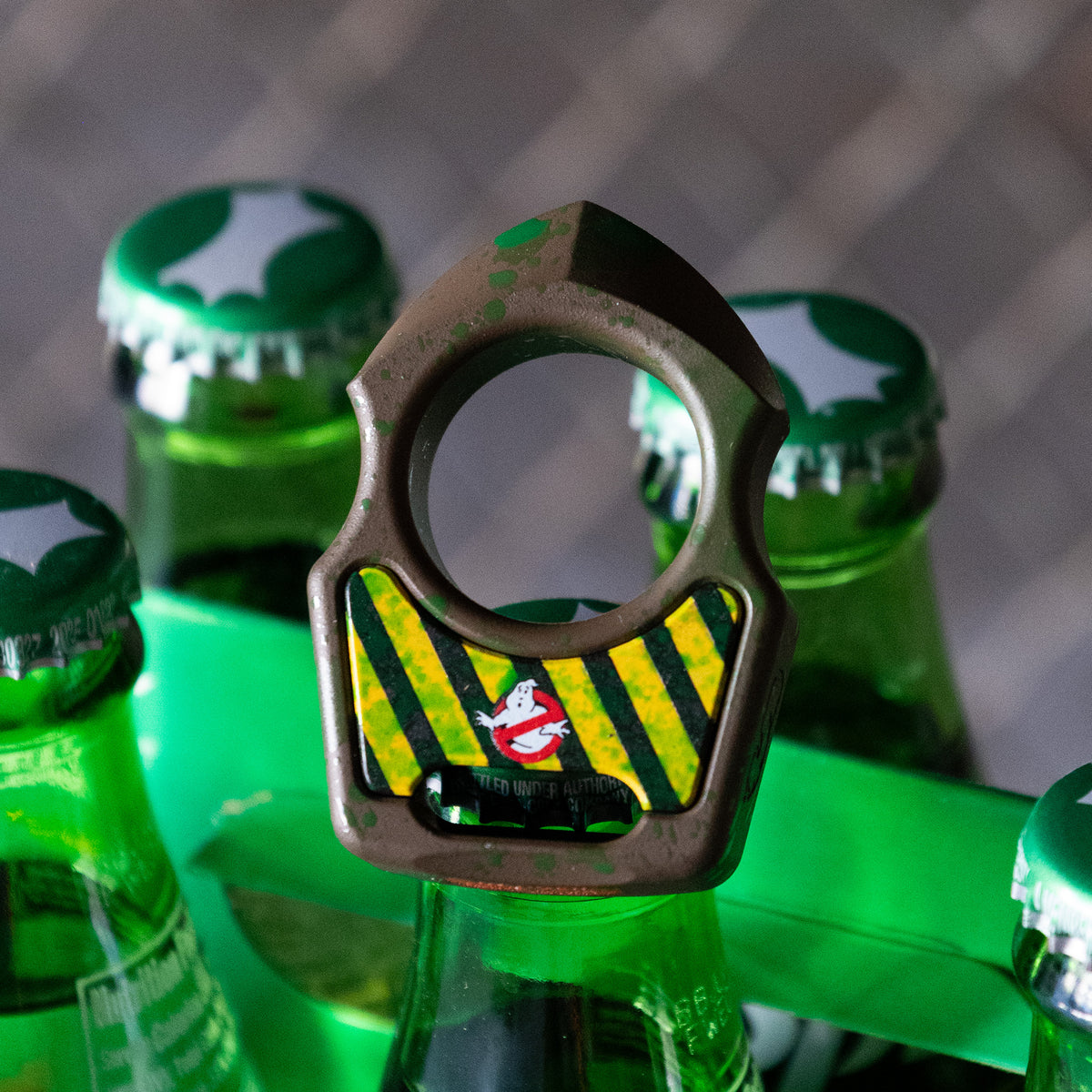 Swampy Shark Ghostbusters Mark 2 Titanium Bottle Opener Keychain Cerakote