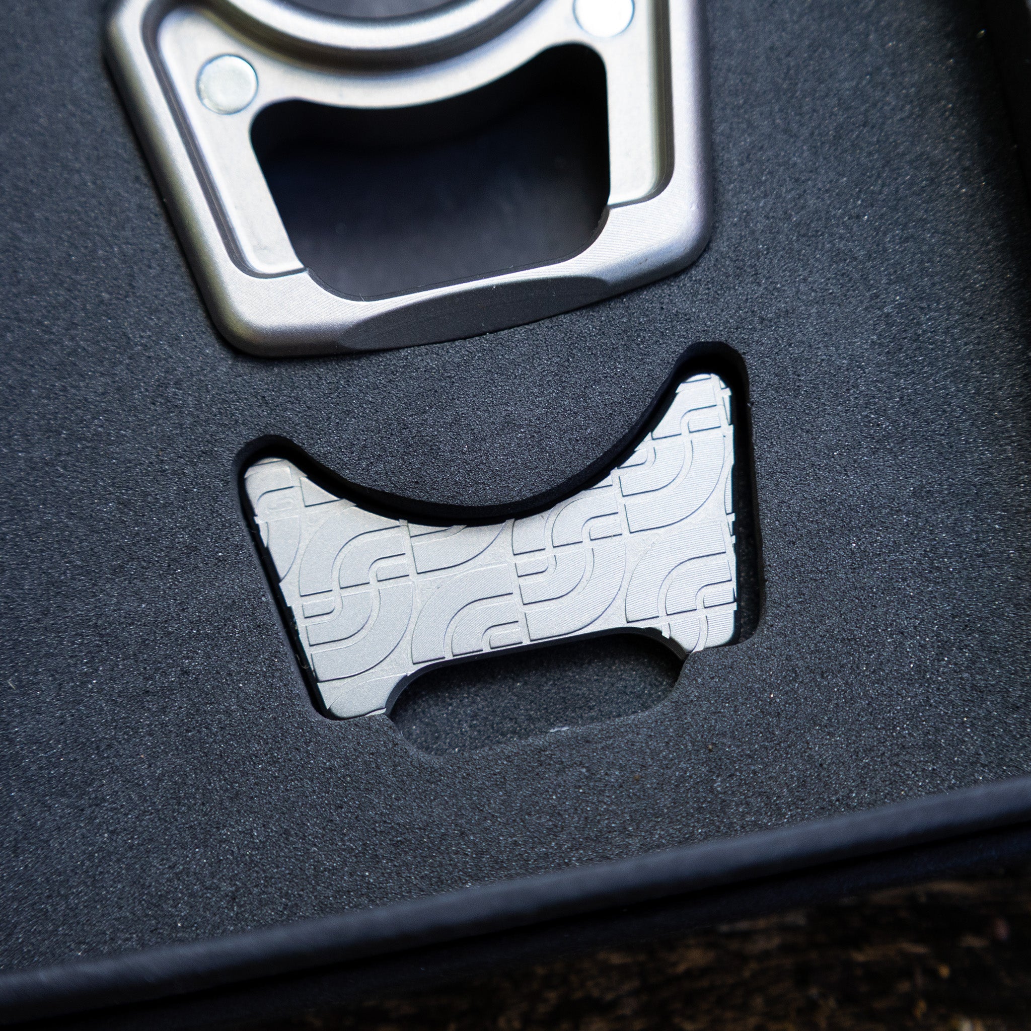 Titanium The EDC Face Inlay for Swampy Custom Keychains