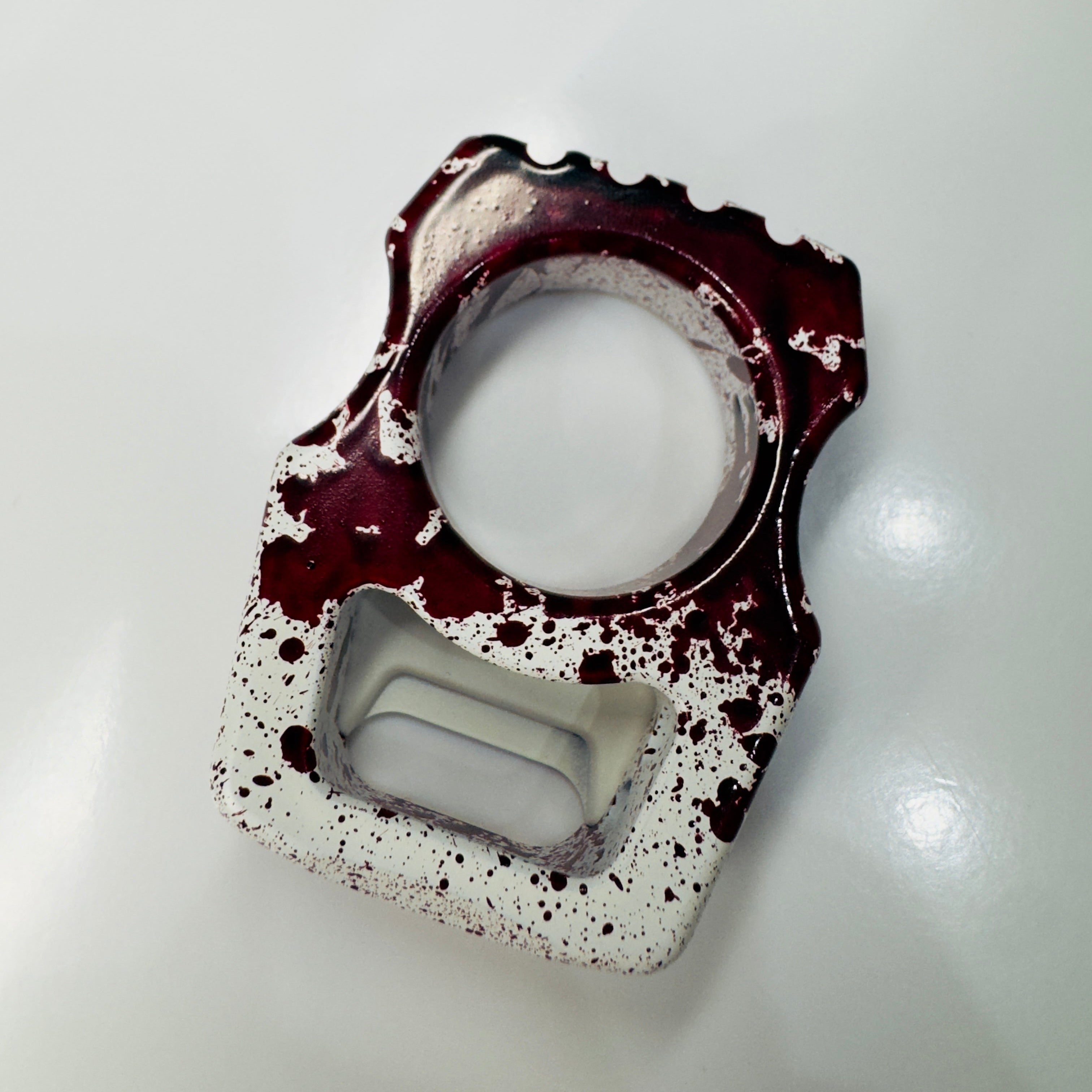 Swampy Whale Biohazard Edition Cerakote Bottle Opener Keychain