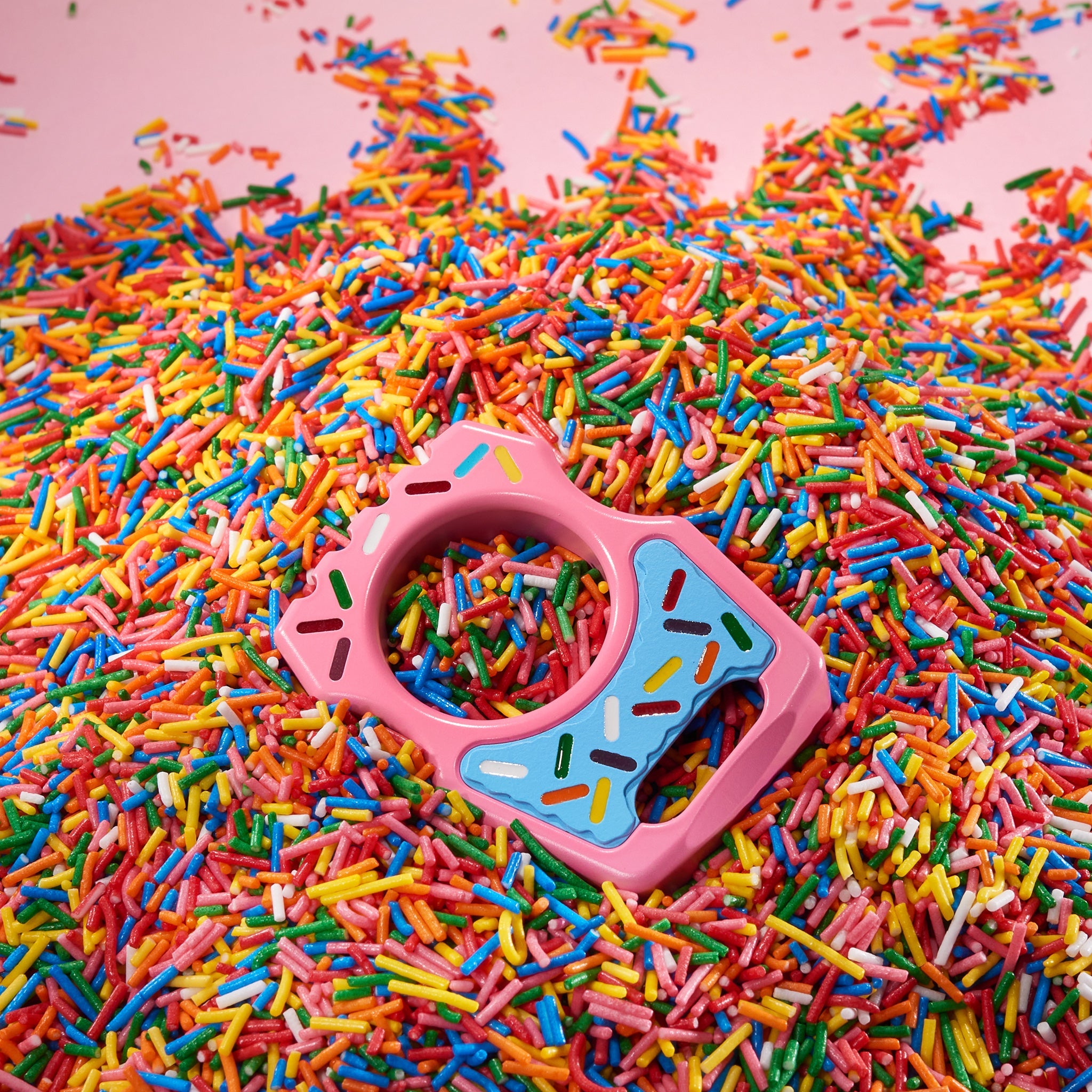 Swampy Whale Dessert Warrior Titanium Bottle Opener Keychain Cerakote Pink