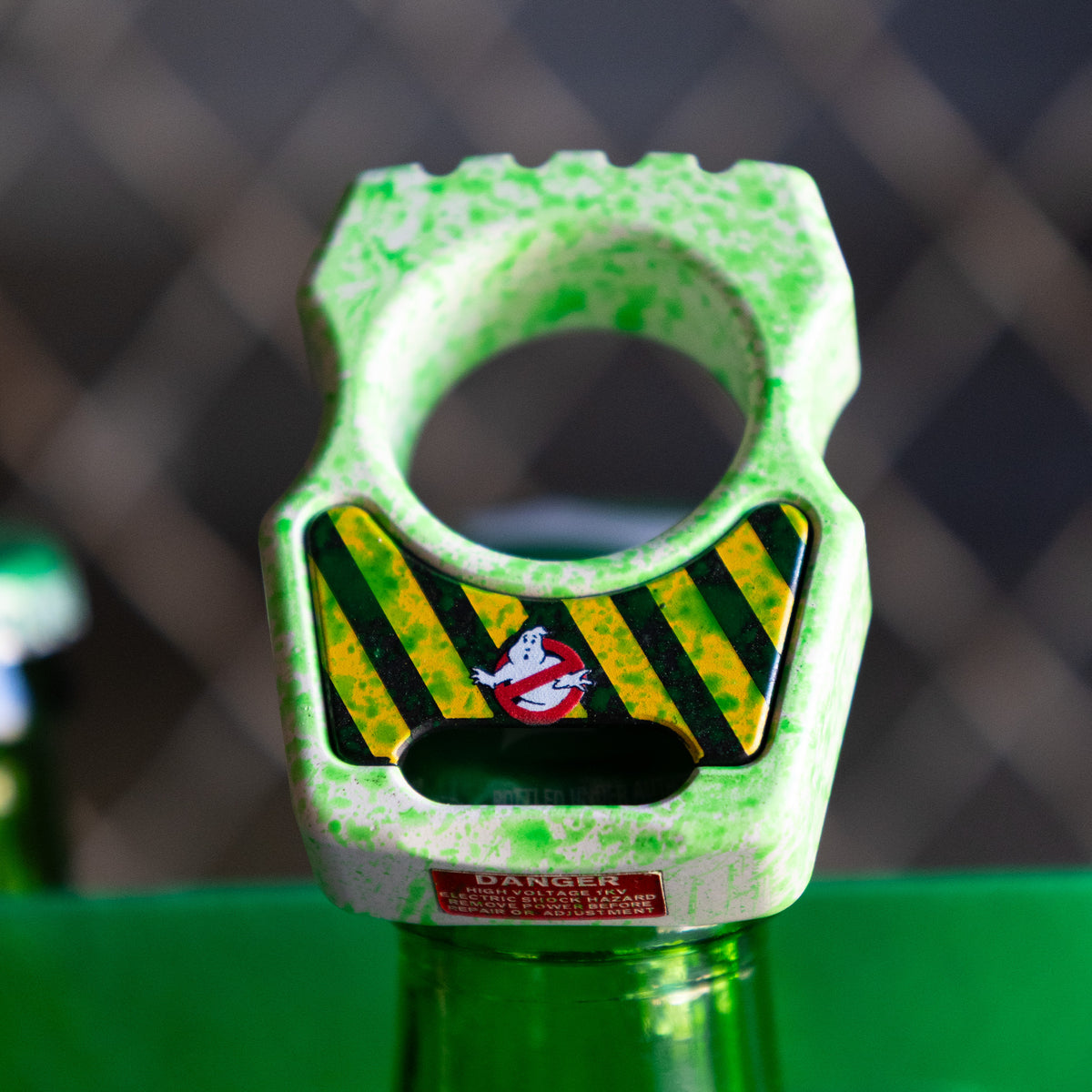 Swampy Whale Ghostbusters Mark 1 Titanium Bottle Opener Keychain Cerakote
