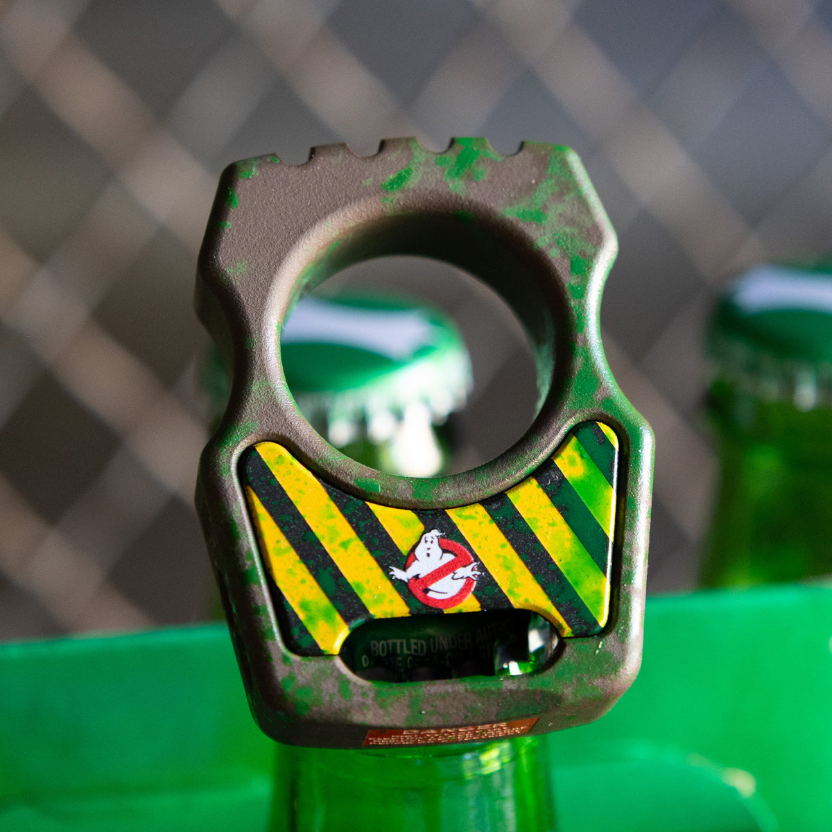Swampy Whale Ghostbusters Mark 2 Titanium Bottle Opener Keychain Cerakote