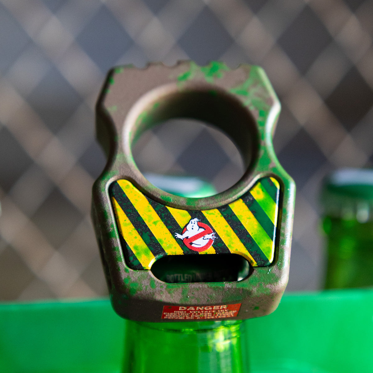 Swampy Whale Ghostbusters Mark 2 Titanium Bottle Opener Keychain Cerakote