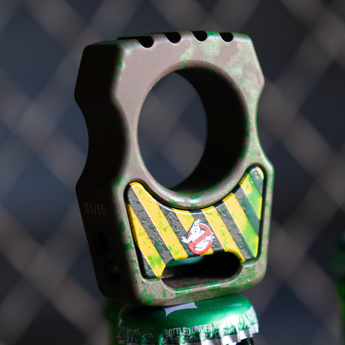 Swampy Whale Ghostbusters Mark 2 Titanium Bottle Opener Keychain Cerakote