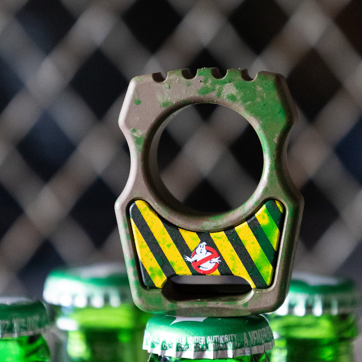 Swampy Whale Ghostbusters Mark 2 Titanium Bottle Opener Keychain Cerakote