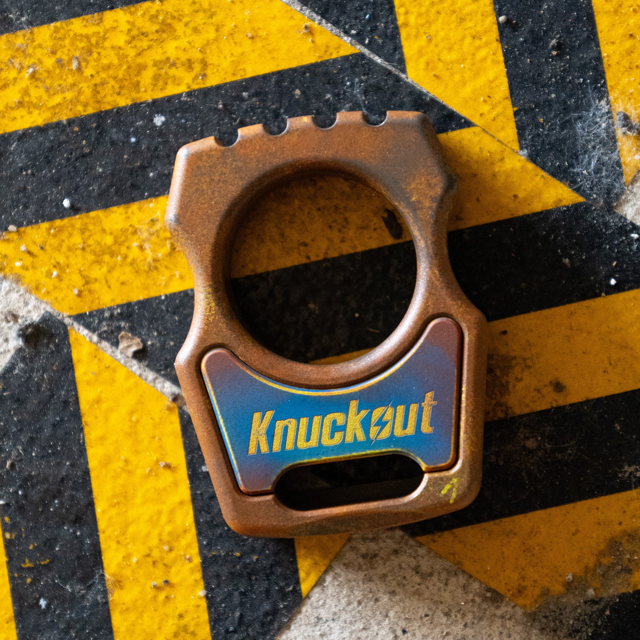 Swampy Whale Knuckout Rusty Cerakote Survival EDC Gear