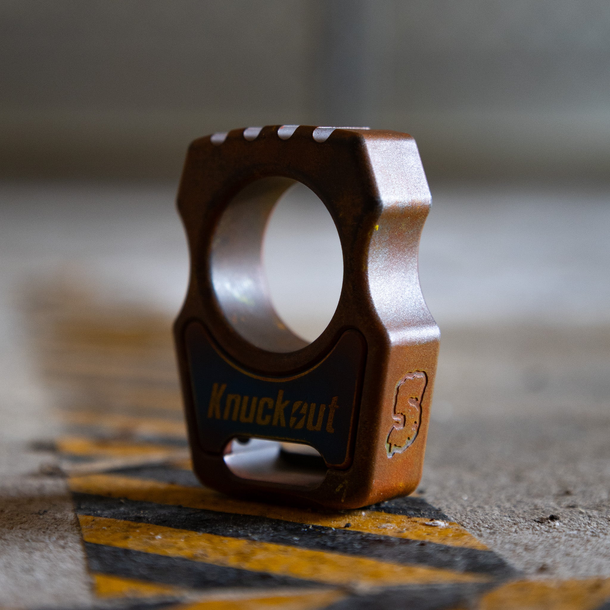 Swampy Whale Knuckout Rusty Cerakote Survival EDC Gear